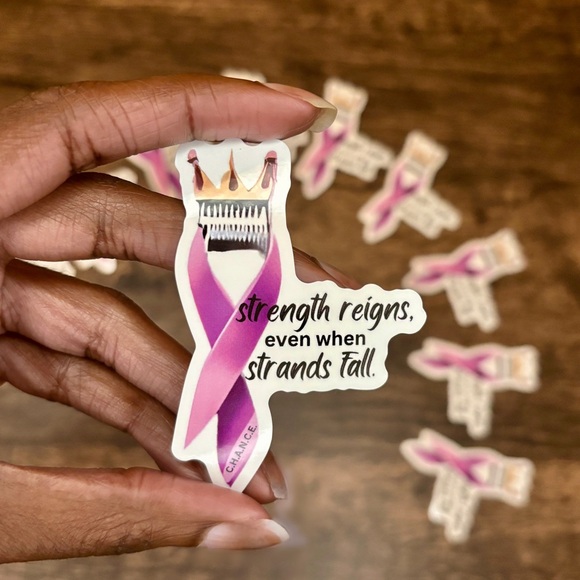 Cancer Journey Sticker Book + Cancer Ribbon 3” Sticker - Picture 5 of 10